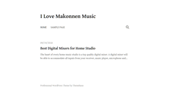 Desktop Screenshot of ilovemakonnenmusic.com