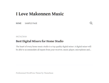 Tablet Screenshot of ilovemakonnenmusic.com